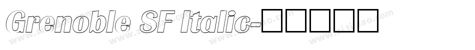 Grenoble SF Italic字体转换